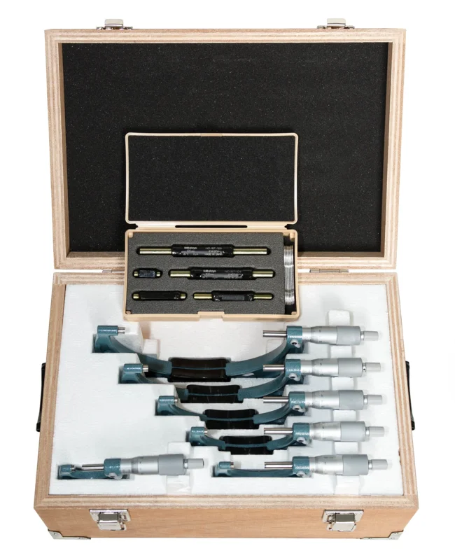 Dış Mikrometre Ekonomi Tasarım Seti 0-150mm, (6 adet), 0,01mm